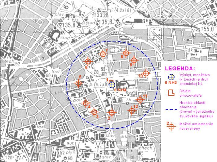 Navrh umiestnenia elektronickych siren